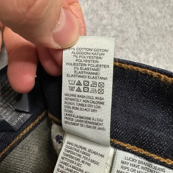 Lucky Brand Brooke Flare Jeans Womens 0/25 Dark Wash Mid Rise Super Stretch NEW - Picture 8 of 8